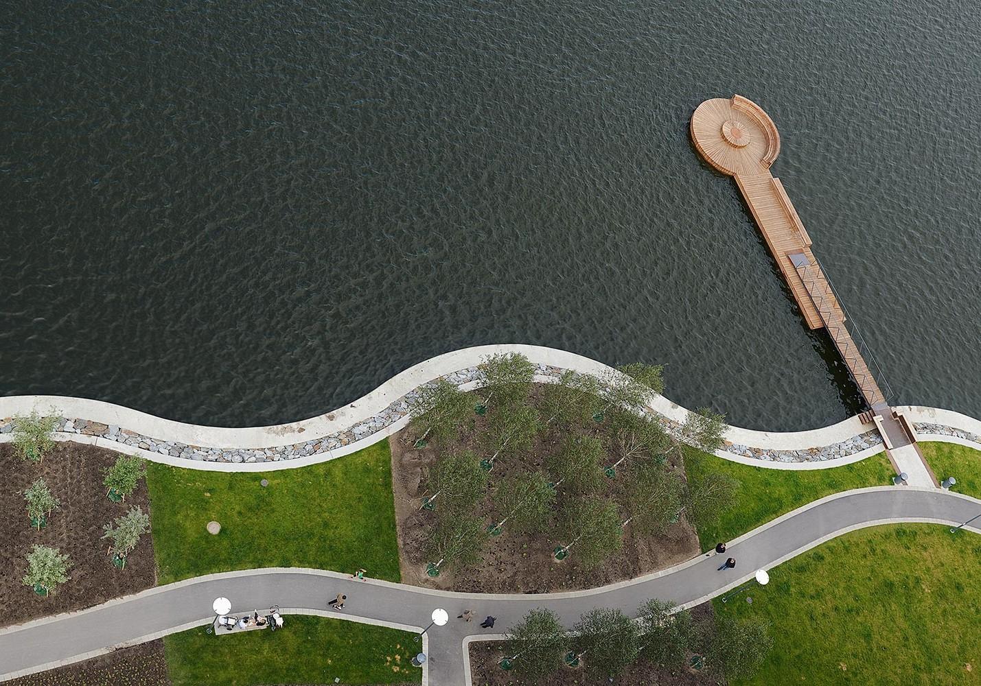 Hornsbergs Strandpark i Stockholm fick Sienapriset 2012. Ansvarig landskapsarkitekt: Bengt Isling, Nyréns. Fotograf: Åke E:son Lindman.