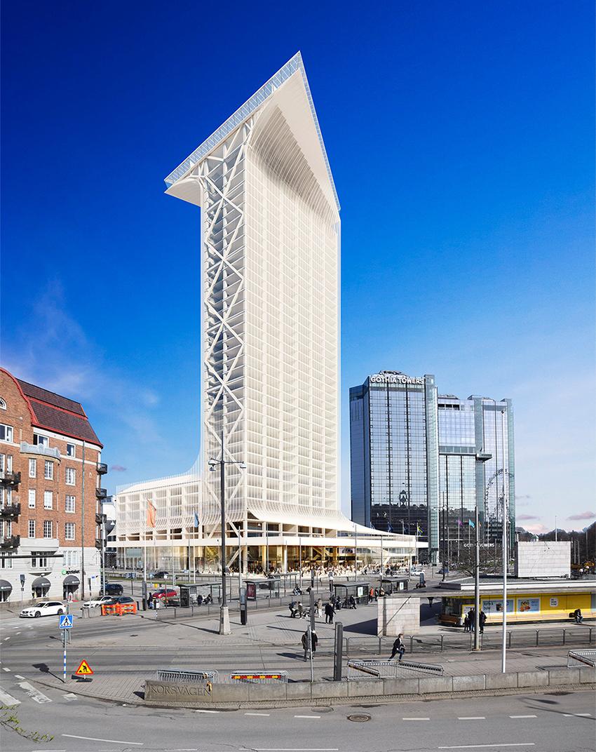 Förslaget från Wingårdh arkitektkontor i dagsljus.