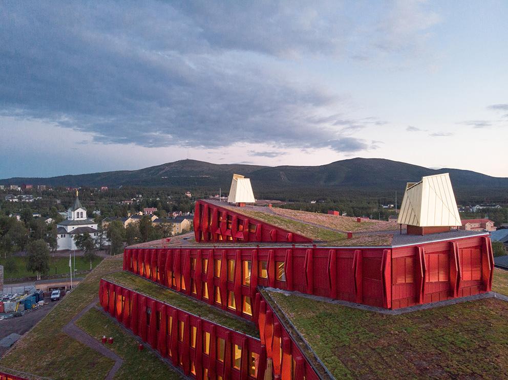 Kunskapshuset i Gällivare. Liljewall och MAF arkitektkontor. Foto: Anders Bobert.