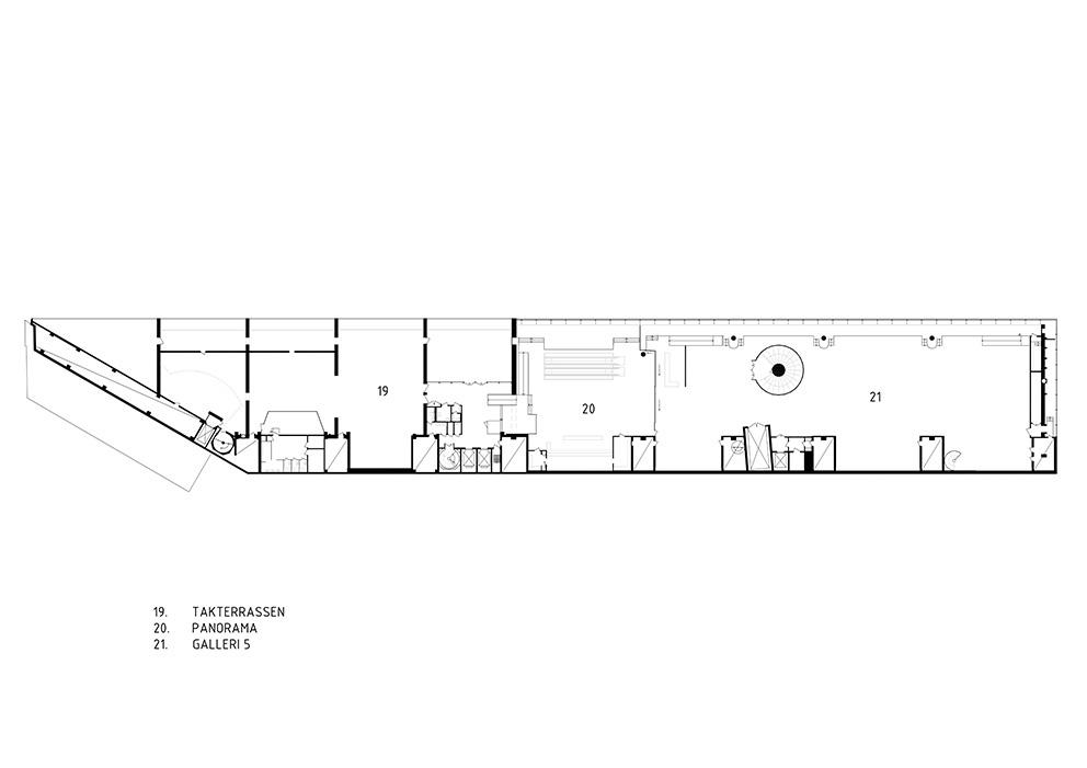 Kulturhusets ombyggnad i Stockholm. Plan 8. Ahrbom & Partner Arkitektkontor.