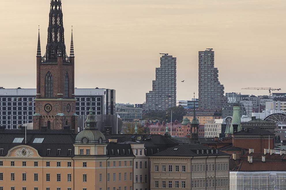 Norra tornen i Stockholm. Office for Metropolitan Architecture (OMA). Foto: Laurian Ghinitoiu.