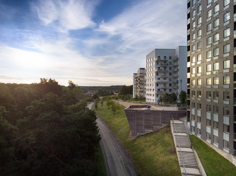 Panorama terrass i Rinkeby, Sweco arkitekter. Foto: Anders Bobert