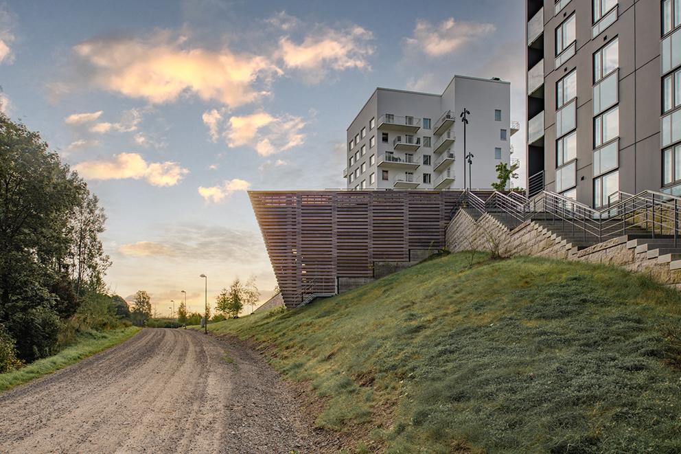 Panorama terrass i Rinkeby, Sweco arkitekter. Foto: Anders Bobert