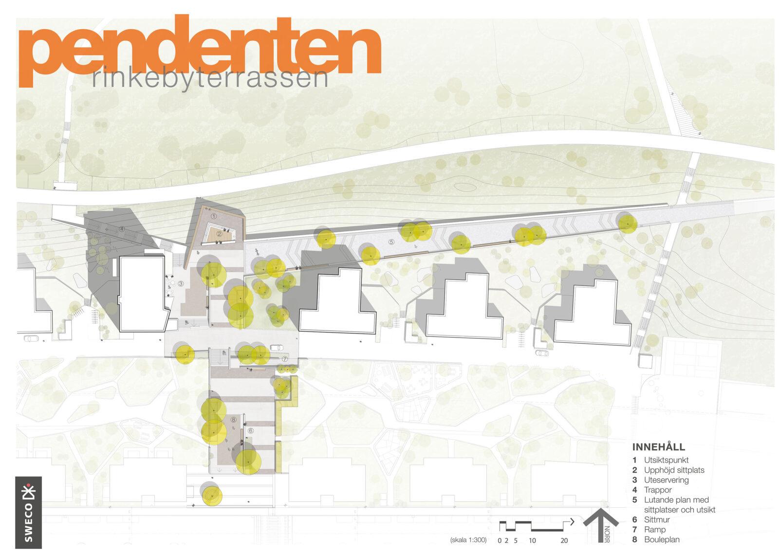 Panorama terrass i Rinkeby, Sweco arkitekter.