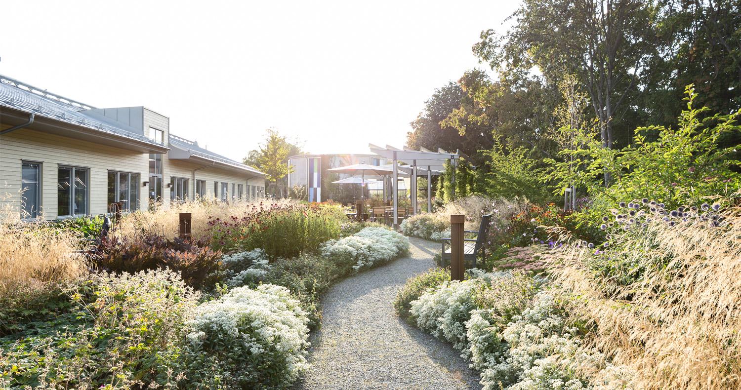 Gård till palliativ enhet, Västerås sjukhus, Topia Landskapsarkitekter. Foto: Thomas Zaar.